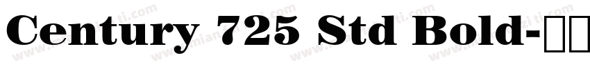 Century 725 Std Bold字体转换
